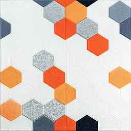Панель стінова Sticker Wall 3D 700х700х4мм Помаранчева мозаїка SW-00002013