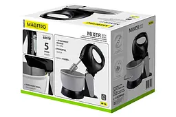 Міксер стаціонарний з чашею кухонний Maestro MR-550 600Вт чорно-сірий - мініатюра 5