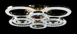 Люстра стельова LED Splendid Ray LT8003/4+4, 200W, золото/білий, сучасний стиль, з пультом, димер - мініатюра 2