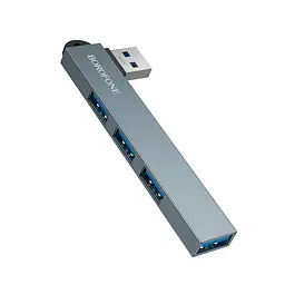 Переходник BOROFONE Hoco 4-in-1 converter (USB to USB2.0*3+USB3.0) FH1 |5Gbps|