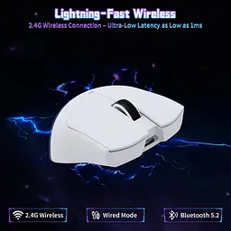 Мишка Attack Shark X11SE, Wireless/Bluetooth, 22000dpi. (PAW3311), 6кн., White - мініатюра 4