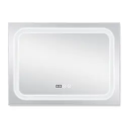 Дзеркало Qtap Mideya 800x600 (DC-F906) з LED-підсвічуванням та антизапотіванням QT2078F906W, Білий - мініатюра 4
