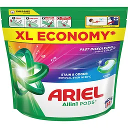 Капсули для прання Ariel Все-в-1 Для кольорових речей 38 шт. - мініатюра 2