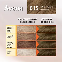 Cтійка крем-фарба для волосся Avena Shine Color темно-русявий 15 133 мл - мініатюра 4
