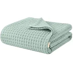 Плед покривало Cosas Pistachio Greek Waffle 230х240 см вафельне (Blanket_56Pistachio_GreekWaffle_230x240)