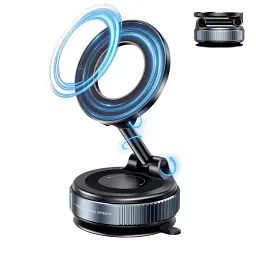 Автотримач XO C169 + Vacuum suction cup locking magnetic suction bracket (with magnet ring) Чорний