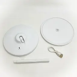 Дзеркало косметичне з Led підсвічуванням та акумулятором для макіяжу кругле 17 см UKC біле - мініатюра 7