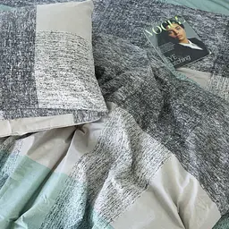 Простирадло MirSon Бязь 17-4816 Meren 200x220 см сіро-зелене (2200009019715) - мініатюра 5