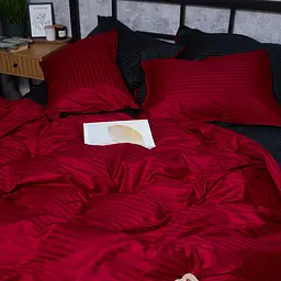 Набір наволочок Moon&Star Satin Stripe Dark Romance 40х40 см 2 шт - мініатюра 3