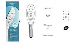 Насадка-стимулятор для душу 2в1 Womanizer Wave Chrome, масажер для інтимних зон - мініатюра 5