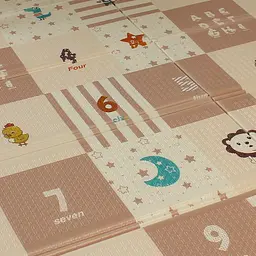 Розвиваючий двосторонній складний килимок Poppet Казкове слоненя та Клітинки-цікавинки 150х180x1 см (PP040-150) - мініатюра 5