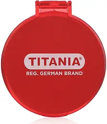 Дзеркало кишенькове Titania в рамці 6 см червоне (1505 L) - мініатюра 2