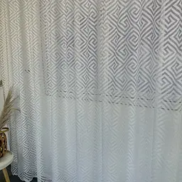 Жакардовий тюль "Геометрія" білий 500х270, тасьма ALBO pbe0052351 - мініатюра 8
