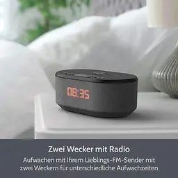 Будильник-радіоприймач I-box Dawn з бездротовим заряджанням Bluetooth динамік FM радіо приліжковий чорний - мініатюра 4
