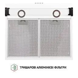 Витяжка плоска Perfelli PL 6042 W LED - мініатюра 5