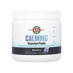 Магній KAL (CALMING Powder) - 256 г, чорниця, для спокою