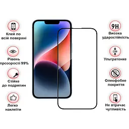 Захисне скло BeCover для Apple iPhone 15 Pro Max Black (710594) - мініатюра 3