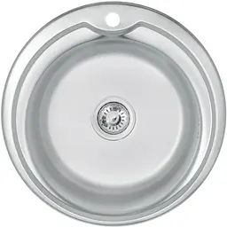 Кухонна мийка Brinex 510-D 0.8 мм, врізна BRIN510SAT08