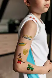 Тату тимчасове в наборі Український конструктор Tattooshka LB-144 Різнокольоровий shop (4825800010198) - мініатюра 3