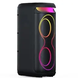 Портативна колонка ZPX ZXX-5505 з мікрофоном Акустична система 40Вт 6,5" RGB підсвічування Чорний - мініатюра 2