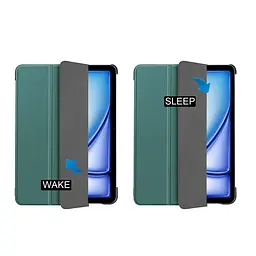 Чохол-книжка BeCover Smart Case для Apple iPad Air 13" M2/M3 (2024/2025) Темно-зелений (711613) - мініатюра 6