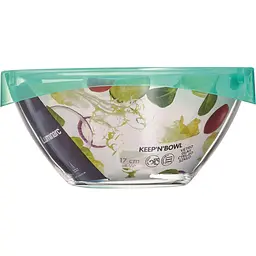 Салатник Luminarc Keep'N'Box загартоване скло з кришкою 17 см прозорий (P3672)