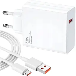 Зарядний комплект Xiaomi Redmi 33W MAX Fast Charger Adapter Type C MDY-11-EZ Note 9 Pro / Note 10 / Redmi 10 / Note 11 / Poco X3 / Poco X3 NFC / Poco X3 Pro / Poco M4 Pro 5G