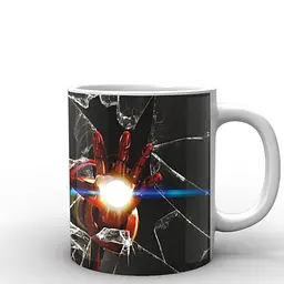 Кухоль GeekLand Залізна Людина Iron Man розбите скло IM.02.045.657 330 мл білий - мініатюра 3