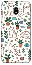 TPU чохол Demsky Cats pattern для Xiaomi Redmi 8a