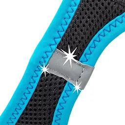 Шлея для собак Ferplast Kaori P S чорно-блакитна A: 30-32 см B: 36-44 см 75469042 - мініатюра 3