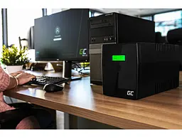 Джерело безперебійного живлення UPS Green Cell 1500VA 900W Power Proof (UPS04) - мініатюра 6