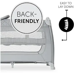 Дитячий манеж Hauck Play N Relax Quilted Grey, сірий (60011-5) - мініатюра 4