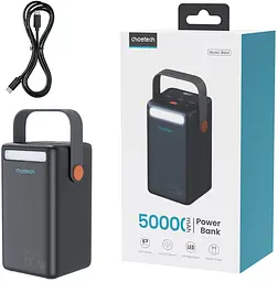 Портативна батарея Choetech Power bank B664 50000mAh 65W Black - мініатюра 2