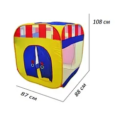 Дитячий намет Metr+ 5033 /М 0505 будиночок, 88х108х87 см - мініатюра 2
