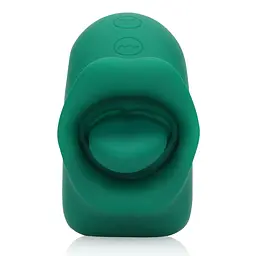 Вібратор для клітора Loveline Licking and Vibrating Clitoral Stimulator зелений - мініатюра 3
