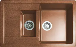 Кухонна мийка Adamant ANILA PLUS terra-cotta 775x495x200 мм, з крилом 77,5 см