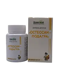 Капсули GreenSet Остеосан подагра 60 капсул - мініатюра 2