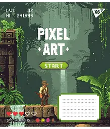 Набір зошитів Yes Pixel art А5 в клітинку 12 аркушів 25 шт. (767196) - мініатюра 4