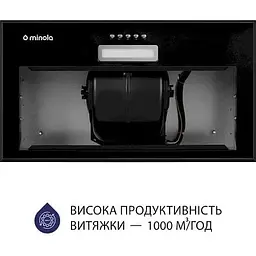 Витяжка вбудована Minola HBI 5614 BL 1000 LED - мініатюра 6
