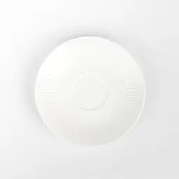 Блюдце МВМ My Home Промінь 15.2 см біле (KP-119 WHITE) - мініатюра 3