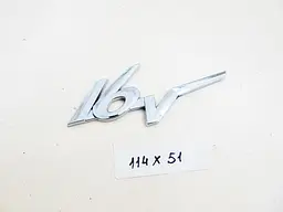 Емблема напис 16V для Citroen (Хром) 114х51 мм (на скотчі) - мініатюра 4