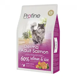 Сухий корм Profine Cat Derma 10 кг для котів вовна яких потребує додаткового догляду (лосось) - мініатюра 2