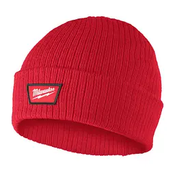 Шапка з манжетою MILWAUKEE, BNC RD, червона (ONE-SIZE)
