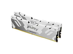 Модуль пам'яті Kingston FURY 32 GB (2x16GB) DDR5 7600 MHz Renegade Silver/White (KF576C38RWK2-32) - мініатюра 3