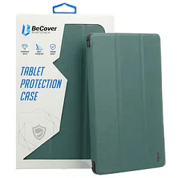 Чохол BeCover Tri Fold Soft TPU Silicone для Apple iPad Air 11 M2 2024 Темно-зелений (711406)