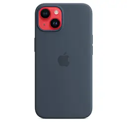 Чохол протиударний силіконовий Silicone Case MPRV3ZE/A MagSafe (Original) для Apple iPhone 14 (6.1") Storm Blue - мініатюра 5