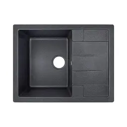 Кухонна мийка Lidz 650x500/200 BLA-03 (LIDZBLA03650500200), Чорний