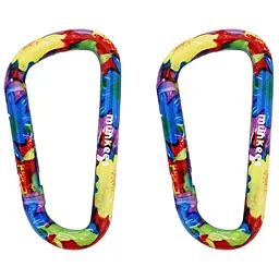 Карабіни Munkees 3327 Flower Colored 6 мм x 60 мм 2-Pack Різнокольоровий