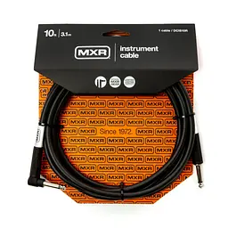Кабель мультимедійний MXR 6.35 mm M - 6.35 mm M прямий / кутовий чорний 3 м (DCIS10R) - мініатюра 1