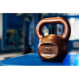 Гиря чавунна RN Sport 20 кг металева бронза - мініатюра 2